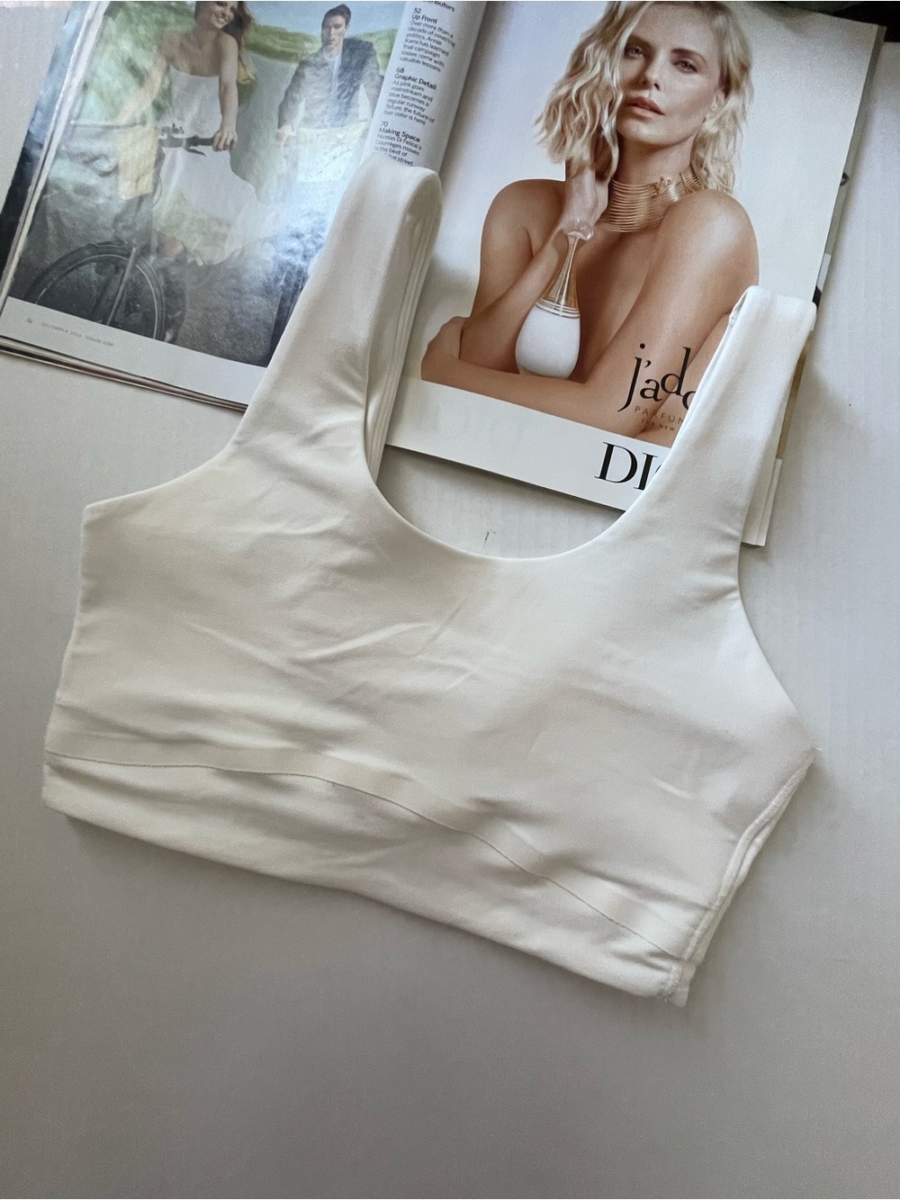 Target White Scoop Neck Crop Bodysuit Tank